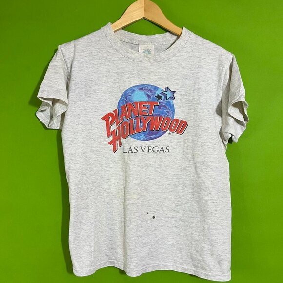Medium Grey 90s Planet Hollywood Las Vegas T-shirt‎ - Picture 1 of 6